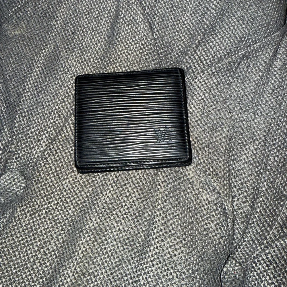 Vintage Louis Vuitton Black Textured coin holder